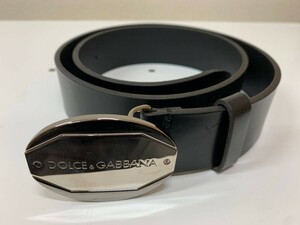 １円～ 【正規品】DOLCE&GABBANA ベルト ブラック ドルガバ ドルチェ&ガッバーナ D&G レザー 革 バックル 