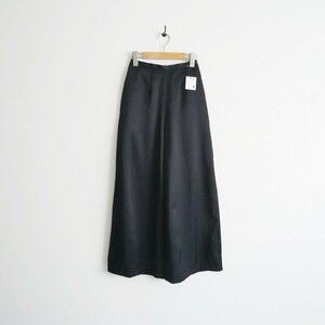 2022AW / ENFOLD エンフォルド / Washedサテン ゴムワイドTROUSERS トラウザーパンツ 34 / 2210-0327