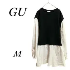 【ジーユー】 GU ベストコンビネーションチュニック M 可愛い ゆったり