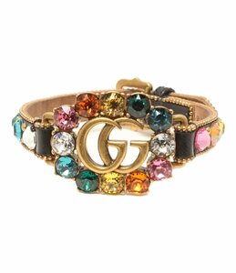 グッチ ブレスレット ベルトタイプ GGマーモント クリスタルダブル レディース GUCCI [0502初]