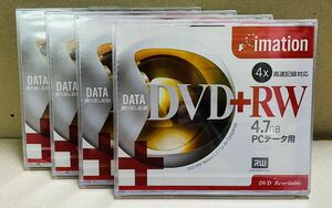 【新品】imation DVD+RW 4.7GB PCデータ用 ×4枚