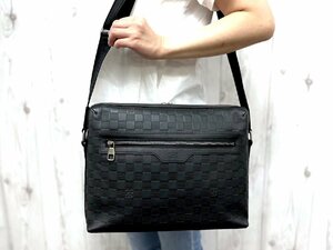 極美品 LOUIS VUITTON ルイヴィトン ダミエアンフィニ カリプソMM ビジネスバッグ ショルダー バッグ N41201 A4収納可メンズ 75649Y