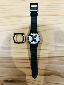 [レア_ヴィンテージ] スウォッチ SWATCH X-RATED GB406 1987, Original, Vintage, おまけ有り, ストレートエッジ, SxE, Straight Edge, 