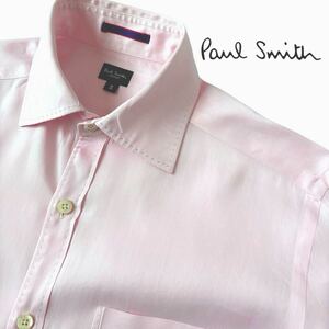 ポールスミス Paul Smith セミワイドカラー 長袖シャツ S ライト ピンク シャツ