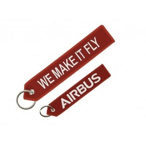 【お得なセット!!】AIRBUS Keyring Red “WE MAKE IT FLY”エアバス フライトタグ Red 赤 5本セット