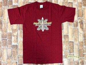 美品！NORTH SHORE メンズ サーフボードプリント 半袖Tシャツ S 赤 コットン