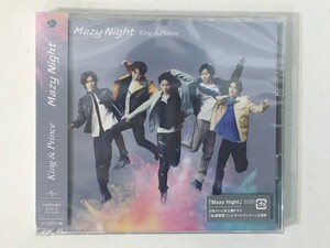 初回限定B盤 King & Prince キンプリ CD 予約特典クリアポスター(A4サイズ）＆DVD付 ”Mazy Night” 未満警察 ミッドナイトランナー主題歌