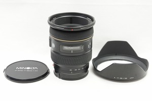 【適格請求書発行】良品 MINOLTA ミノルタ AF 17-35mm F3.5 G SONY ソニー αマウント ズームレンズ フード付【アルプスカメラ】240607n