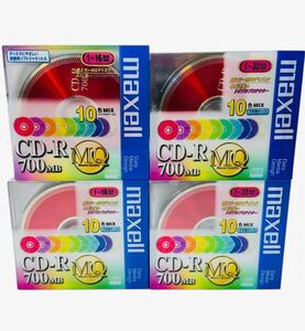 maxell マクセル 1〜32倍速対応 低エラーMQディスク データ用 CD-R 700MB 10枚入り×4 計40枚 (CDR80MIX.10P/CDR80MIX.1P10S)