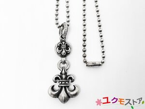 【送料無料】CHROME HEARTS クロムハーツ １ボール タイニー ＢＳフレア チャーム ネックレス SV925 シルバー製 正規品 おまけチェーン付