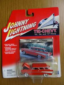 [ミニカー] JOHNNY LIGHTNING トライシェビー　1957 シェビー・ノマド [1:64]