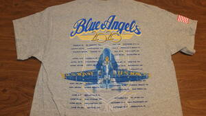 【US NAVY】Blue Angels ブルーエンジェルス 2020年北米ツアー 米海軍アクロバット飛行隊 TシャツサイズL Operation America Strong USN