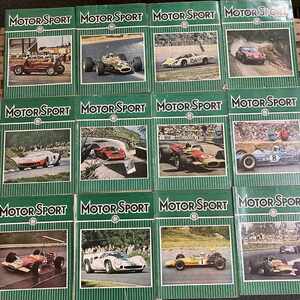 B1777　1968　12冊セット「MOTOR SPORT」モータースポーツ 英国 　旧車雑誌　英国車 古本　 旧車　ビンテージ　自動車 クラシックカー