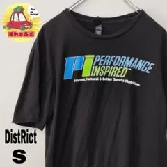 usa古着 DistRict Tシャツ　半袖　Sブラック　Performance