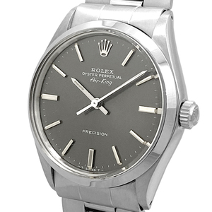 ロレックス オイスターパーペチュアル エアキング 5500 自動巻き オートマ トリチウム グレー文字盤 ROLEX Air-King アンティーク