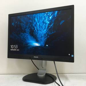 ☆【美品】PHILIPS 240B4Q ワイド液晶モニター 24インチ WUXGA(1920x1200) 入力端子『Displayport/DVI/D-Sub』 動作品