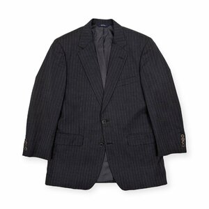 USA製◆BrooksBrothers ブルックスブラザーズ MADISON ユニオンチケット付き ストライプ テーラードジャケット ブレザー 40R グレー