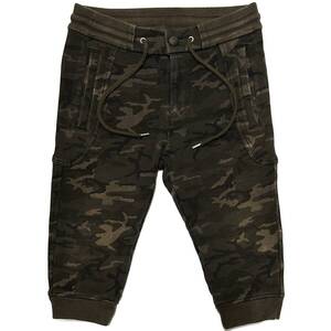 定価4.6万 AKM ORIGINAL STRETCH JERSEY CAMO 3/4 SOLID EASY RIB PANTS Sサイズ カモジャージイージーリブパンツ スエット wjk 1piu