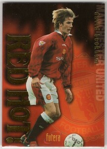 David Beckham ＜ 1997 Futera Manchester United Red Hot! ＞ シリアル入りインサート