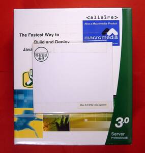 【2960】マクロメディア Allaire JRun Server3.1J Professional 1CPU 新品 Macromedia Javaアプリケーション サーバー 対応(Windows UNIX)