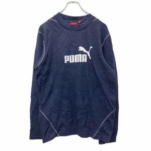 PUMA ロングTシャツ Sサイズ プーマ ネイビー 古着卸 アメリカ仕入 t2406-4084