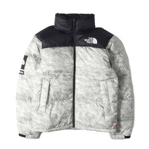 美品 Supreme シュプリーム ジャケット サイズ:S THE NORTH FACE ペーパープリント ヌプシ ダウンジャケット (Paper Print Nuptse Jacket)