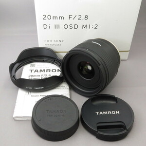 【新品同様】TAMRONタムロン　ソニーE用20mmF2.8DiIII OSD F050　SONYソニーEマウント★NO.5398