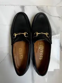 GUCCI グッチレザーホースビットローファー