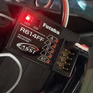 ネコポス230円　FUTABA フタバ　双葉電子　R614FF FASST 2.4GHz　受信機　ラジコン　RC　バギー　1/10 ヘリ　プロポ　レシーバー