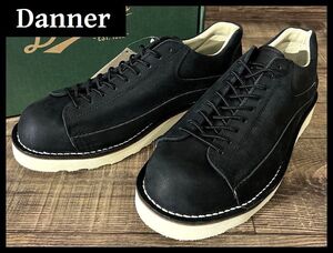 送無 新品 Danner ダナー D314110 ROCKFORD ロックフォード 本革 レザー ローカット ブーツ 短靴 シューズ ステッチダウン製法 黒 27.0 ③