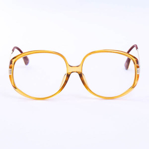 Christian Dior クリスチャン ディオール オレンジフレーム ビッグフェイス 眼鏡 めがね ロゴテンプル ブランド小物 #31031