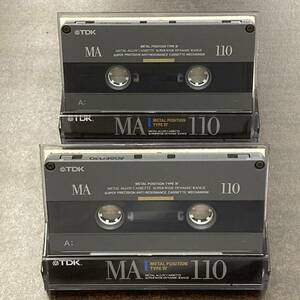 2086T TDK MA 110分 メタル 2本 カセットテープ/Two TDK MA 110 Type IV Metal Position Audio Cassette