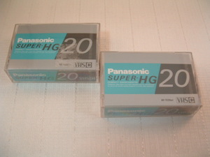 コンパクト　ビデオカセット　パナソニック　Super HG-20　2本組