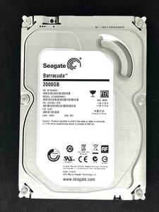 【送料無料】 ★ 2TB ★　ST2000DM001　/　Seagate　【 使用時間：962ｈ 】良品　3.5インチ 内蔵HDD　SATA　ST2000DM001-1CH164　FW: CC47