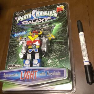 レア power rangers lost galaxy squeezable light keychain 特撮 パワーレンジャー ライト キーホルダー 戦隊 海外 人形 新品 ロボット