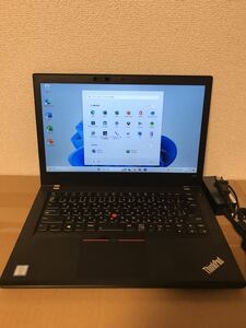 L-1 Lenovo ThinkPad T480 Core i5 8350U 1.7GHz/8GB/ 256GB(SSD)/14W/FHD(1920x1080)/Win11Pro タッチパネル 