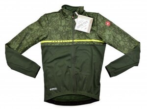 送料無料1★Castelli★カステリ WINDSTOPPER Finestre ジャケット size:S グリーン