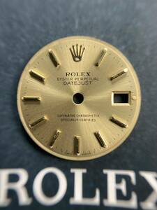 純正品 69173 79173 文字盤 ロレックス レディース デイトジャスト 金 ゴールド ダイヤル ROLEX DATEJUST dial 69178 79178 2135 2235 c