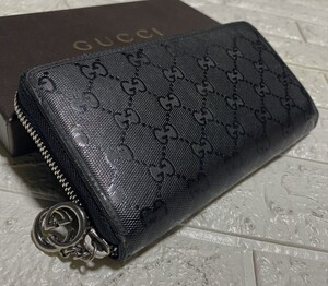 正規品//鑑定済みGUCCIインプリメラウンドファスナーＧＧシルバーチャーム