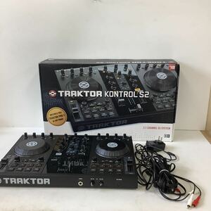 ◯営NI054-A10T100【埼玉発】NATIVE INSTRUMENTS TRAKTOR KONTROL S2 トラクター DJ DJコントローラー 通電のみ確認済み 箱有り