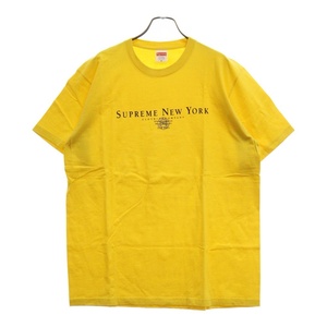 SUPREME シュプリーム 22AW Tradition Tee トラディション ロゴプリント 半袖Tシャツカットソー イエロー