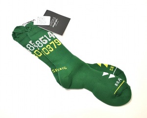 SEVESKIG (セヴシグ) The Origin Sox オリジン ソックス 靴下 GREEN スケーター ショーツ ショートパンツLOGOロゴ ジャガード ストリート