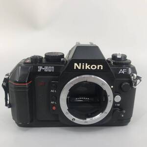 【美品】Nikon　F-501　オートフォーカス　フイルムカメラ　ニコン　AF　ブラック　黒　カメラ　シャッター　レンズ　レトロ　レア　A