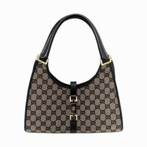 GUCCI / 002・1067 2123 グッチ ジャッキー ハンドバッグ カーキベージュ 肩掛け GGキャンバス レディース