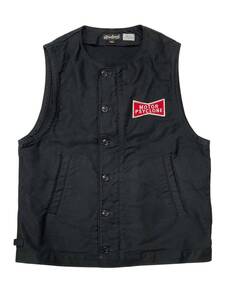 極美 40 FREEWHEELERS UNION SPECIAL OVERALLS MOTOR PSYCLONE HEAD QUARTER DECK WORKER VEST フリーホイーラーズ デッキワーカーベスト