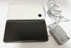 Nintendo 任天堂 DSi LL ナチュラルホワイト ダークブラウン(内蔵バッテリーなし) 中古品 動作確認済み 初期化済み