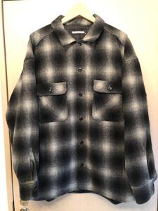 20aw NEIGHBORHOOD ネイバーフッド シャツ ジャケット L オンブレチェック キルティング 長袖 FADE / W-SHIRT. LS 