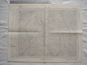 【古地図 昭和20年代】『馬路』五万分一地形図剣山15号 昭和28年発行 地理調査所【徳島 高知 鉄道 魚梁瀬森林軌道 奈半利川森林軌道】