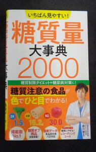 いちばん見やすい!糖質量大辞典2000 発行:若松和紀 