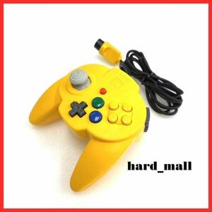 【美品】HORI　ホリパッドミニ64　コントローラー　ホリパッド　NINTENDO64　ニンテンドー64　任天堂64　N64　イエロー　黄　YELLOW